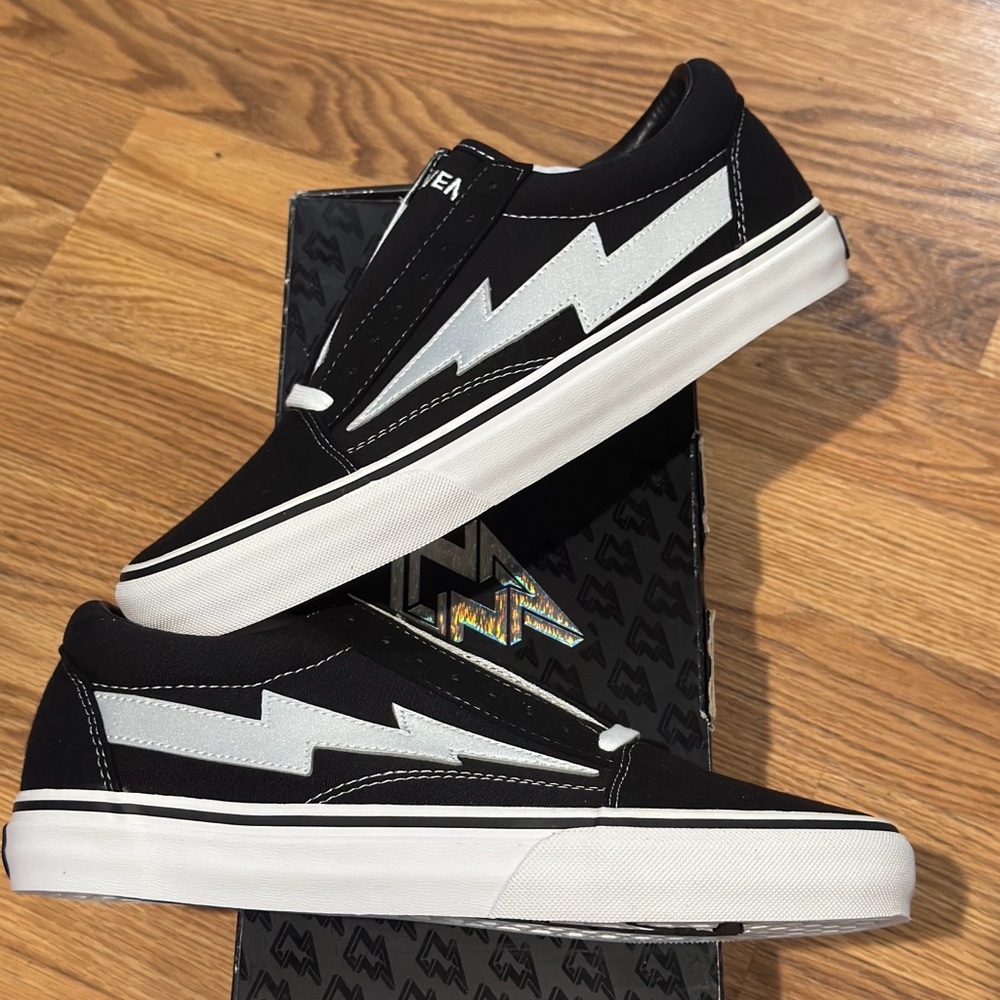 Revenge x Storm Black 3M Reflective Vans Brand New Size(9, 10)
